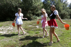 Milking The Bulls — PureCFNM, starring Carmel Anderson, Honour May, Tina Kay