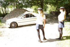 Police Frisking — PureCFNM, starring Chantelle Fox, Crystal Coxxx, Ruby Ryder