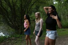 Nudist Show Offs — PureCFNM, starring Emma Leigh, Lola Rae, Satine Spark, Tina Kay