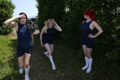 Training Run — PureCFNM, starring Carmel Cox, Jasmine James, Jessica Jensen