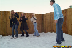 Snowball Fight — PureCFNM, starring Alexa Andreas, Ayla, Barbie Styles