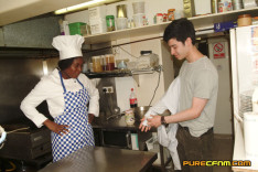 Naked Waiter — PureCFNM, starring Ellena, Jasmine Lau, Lola Flame, Tanya Cox