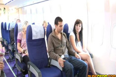 Nervous Flyer — PureCFNM, starring Chelsea, Kaz B, Lena Leigh, Sky Monroe, Yazmin Daniel