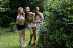 Stolen Clothes — PureCFNM, starring Carmel Anderson, Honour May, Tina Kay