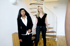 Hanging From The Balcony — PureCFNM, starring Chrissie, Emma Butt, Roxy Stox, Wendy Taylor